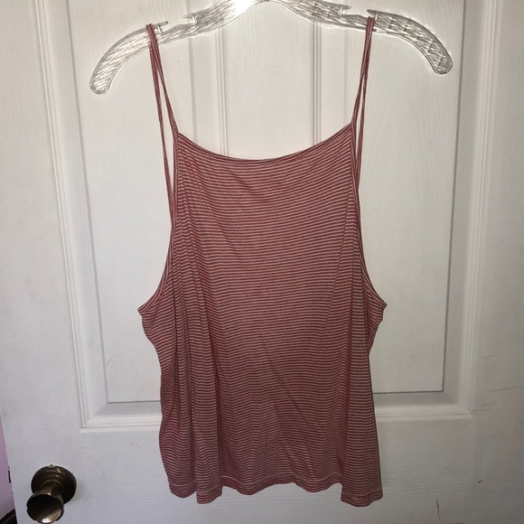 LF Red & White Striped Tank Top NWT - Picture 1 of 3